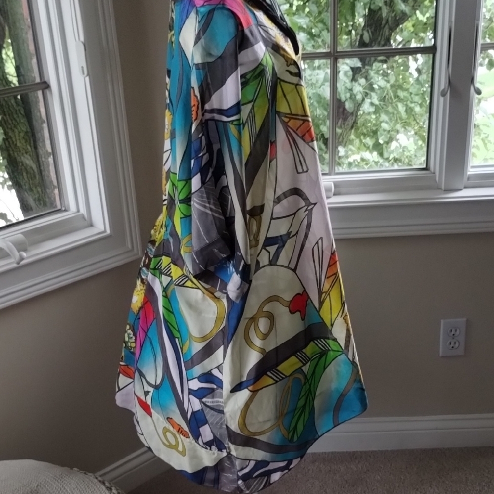 Johnny Was Blue and Yellow Patterned Tunic - Picture 5 of 14